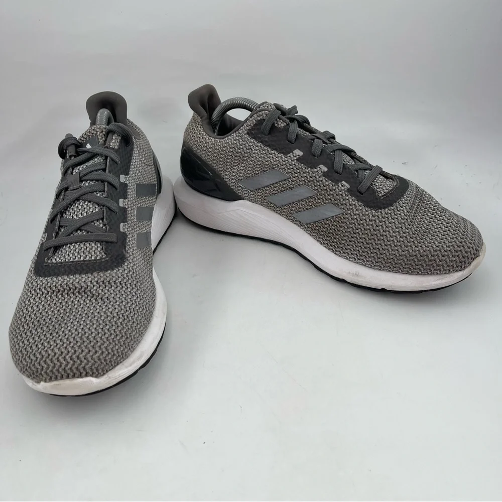 Adidas Women’s Cosmic 2 SL -SZ 12- Silver Grey Lace-Up Running Shoes Sneakers